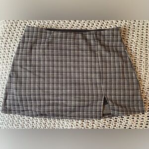 American Eagle Outfitters Black and White flannel Mini Skirt
